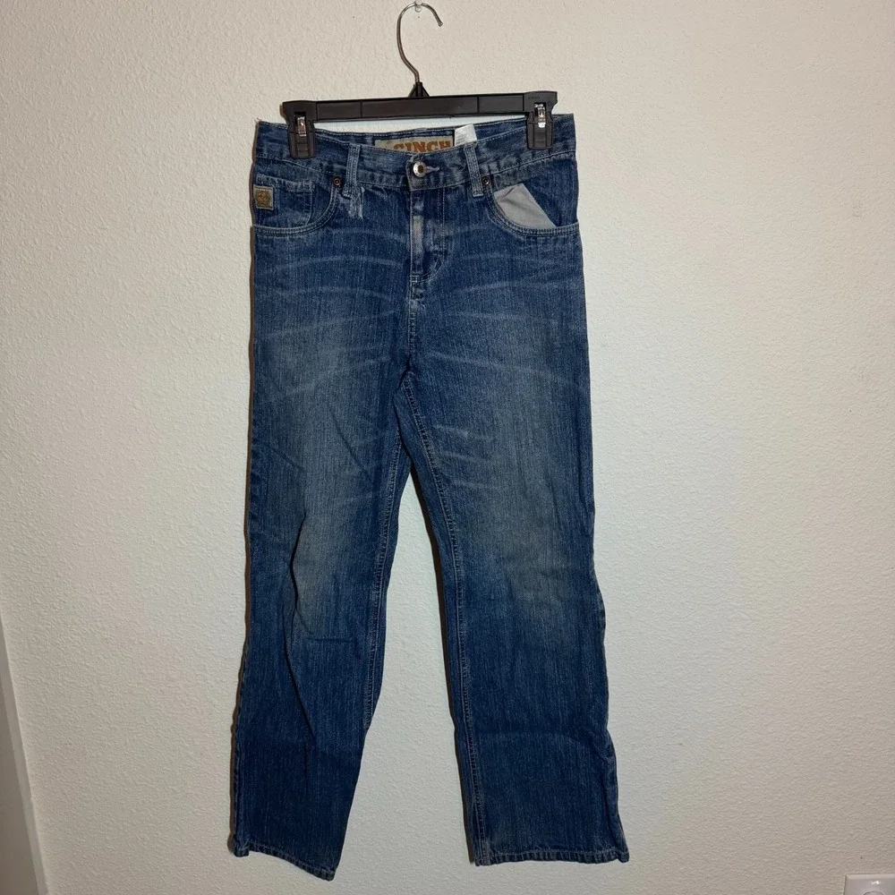 Cinch Original Fit Jeans‎ Boys 28x28 Blue Medium Wash Denim Cotton Straight Leg